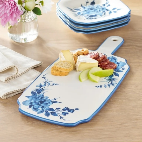 The Pioneer Woman Delilah Stoneware Serving Board, Blue - Picture 1 of 6